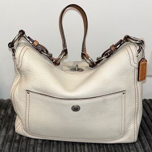 Authentic COACH chelsea bag in taupe